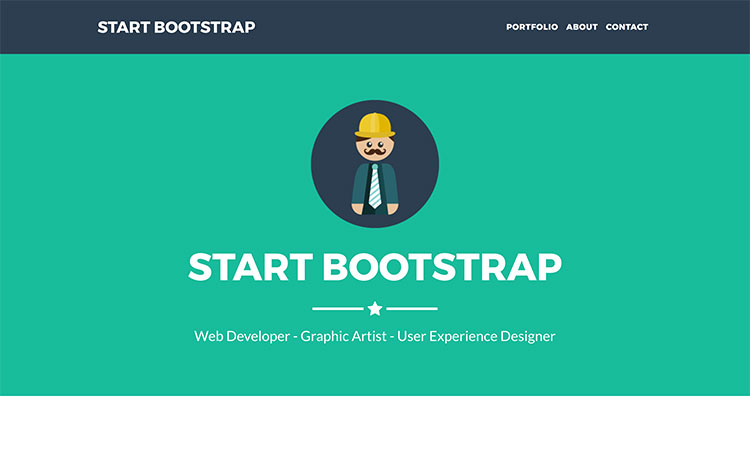 One Page Bootstrap Portfolio Theme